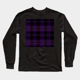 Gothic Aesthetic Evander 2 Hand Drawn Textured Plaid Pattern Long Sleeve T-Shirt